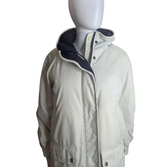 Pacific Trail Women's SzL Hooded Jacket Cargo Pockets Fleece Lined Full-Zip Tan - Picture 9 of 11